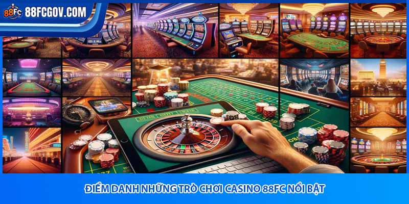 Điểm danh những trò chơi casino 88fc nổi bật